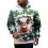 Moletom com capuz masculino de Natal feio com estampa de inverno 1