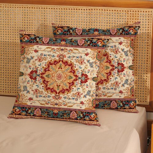 Boho Linne Örngott 40x40 cm Set med 2 1