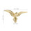 Flagpole Eagle Topper in Golden Plastic Decorative Garden Flagpole Head 2