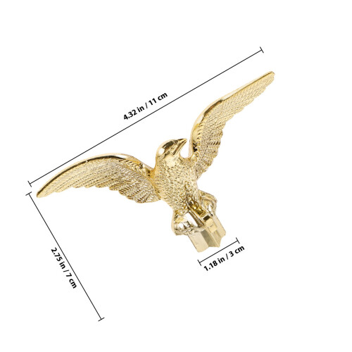 Ornement aigle pour mât de drapeau sectionnel doré (1 pièce) 1