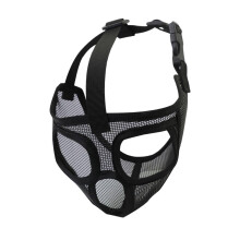 Adjustable Short Snout Dogs Muzzle Dogs for Biting Full Mesh