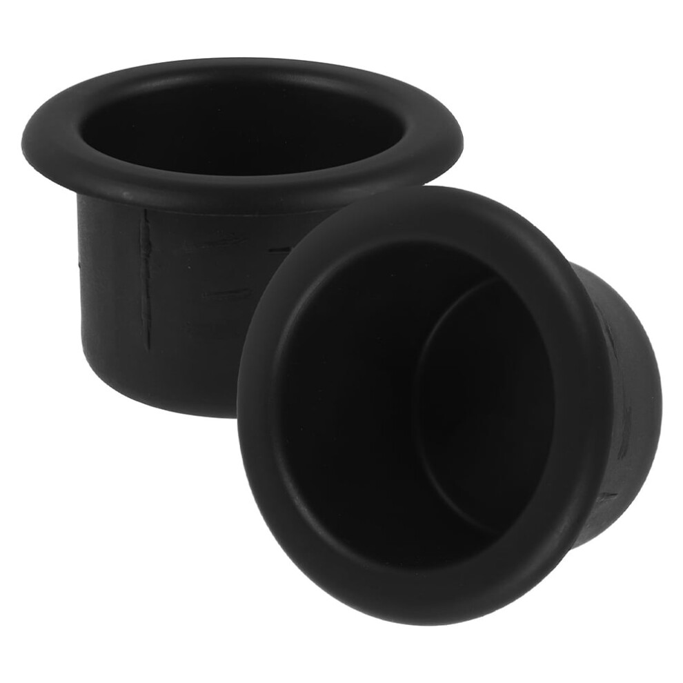 2Pcs Abs Cup Holder Inserts For Rv, Boat, Sofa, Recliner, Truck & CarâCompatible With Standard Cup Holders Black 9357860814805