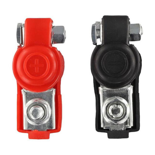 Battery Terminal Adjustable Clamp Clip Positive 1 Pair 1
