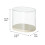 Vitrine transparente pour poupées avec base pivotante et couvercle 2
