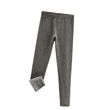 Pantaloni da pigiama invernali da donna in cotone caldo - Vita elasticizzata aderente, tinta unita, 7/8 | Pantaloni lunghi da pigiama comodi da M a