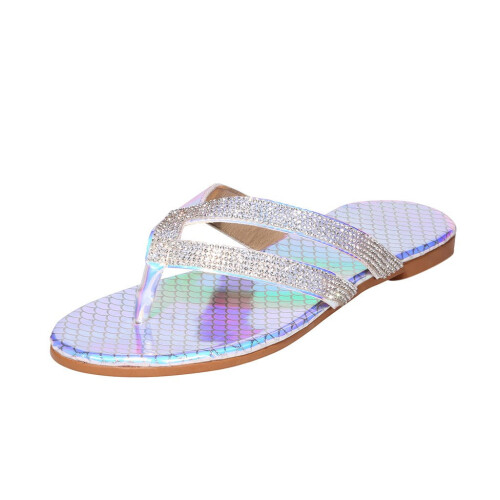 Γυναικεία Παπούτσια Casual Flops Κρυστάλλινες Παντόφλες Σανδάλια Flip Γυναικεία
