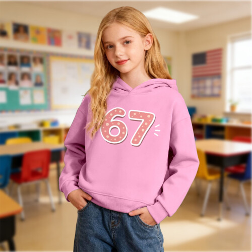 67Hoodie Παιδικό Φούτερ Six Seven Meme Χριστουγεννιάτικο Casual Μακρυμάνικο Φούτερ με 1