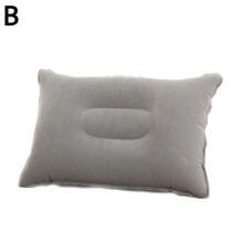 Inflatable Pvc And Nylon Pillow Soft Air Blow Up Sleep Cushion Camping