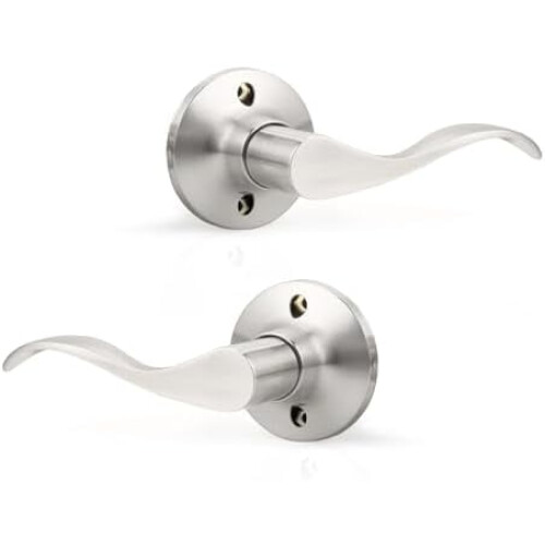Dörrhandtag i borstad nickel, 2-pack