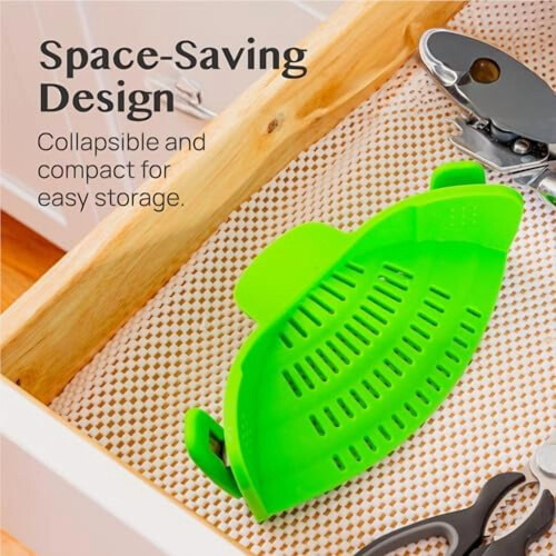 Coador de silicone com encaixe para panelas e frigideiras (pacote com 2) 2