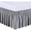 Bettrock mit elastischem Saum, 35,5 cm lang, Grau 1