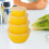 4-Pc Classic Plastic Prep Bowls with Lids, Nesting & Stackable, for Mixing, Baking, Prepping, Serving – Orange (Compatible with Standard Kitchen 7