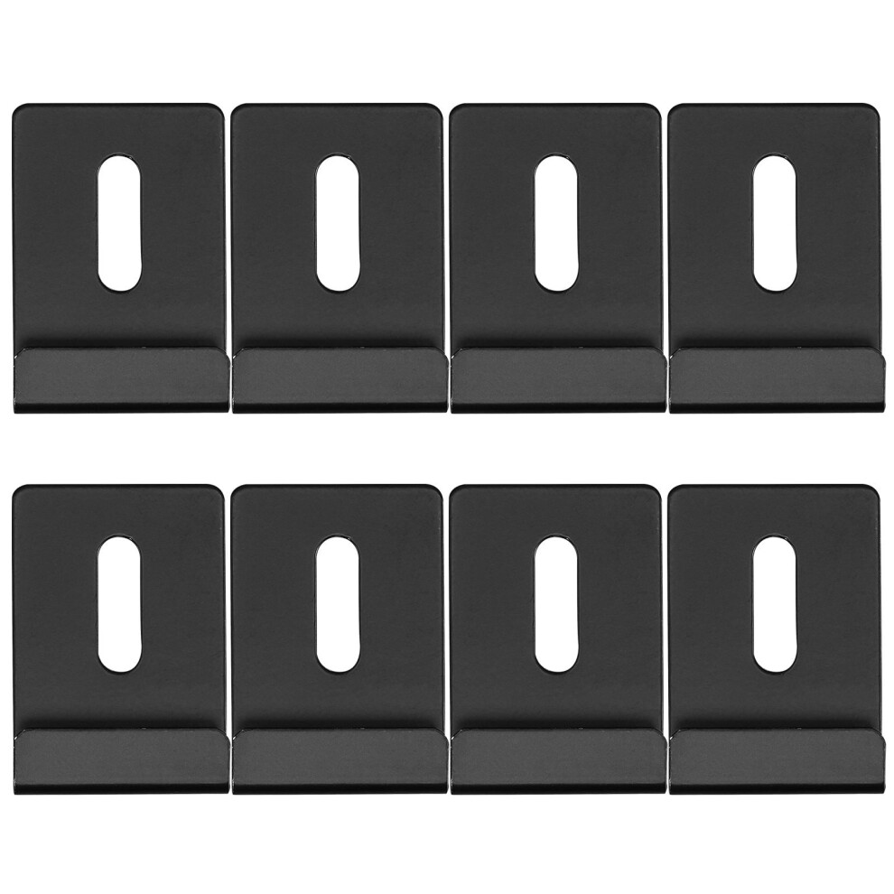 Ounona 8 Pcs Mirror Mount Glass Mounting Brackets Clips Wall Removable 9357860817806