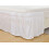 Rundum-Bettrock, weiß, Einzel-/Doppelbett, 40 cm Fallhöhe 5