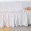 Rundum-Bettrock, weiß, Einzel-/Doppelbett, 40 cm Fallhöhe 4