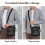 Δερμάτινη τσάντα crossbody Wzzjkit, τσάντα στήθους δώρα για γυναίκες άνδρες, τσάντα Sling 3