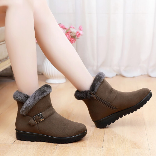 Γυναικείες Μπότες Πεζοπορίας & Χιονιού VERUGU – Slip-On, Αντιολισθητικές, Αδιάβροχες, 1
