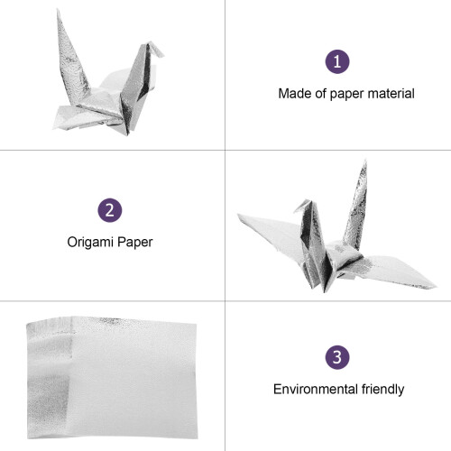 Glitter Origami Papirkvadrater 100 stk 2