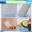 Tapete de secagem de louça extra grande, 61 x 43 cm (24 x 17 polegadas), microfibra absorvente, listrado azul, para bancada de cozinha e forro de 8