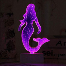 LED éjszakai lámpa, alagútfény 3D végtelen tükörfény Aranyos szív alakú fali dekoráció karácsonyi parti terembe esküvői dekorációhoz