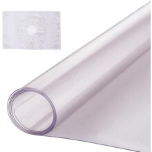 PVC-bordbeskytter 40x72 tommer, 1,5 mm klar skrivebordsmåtte