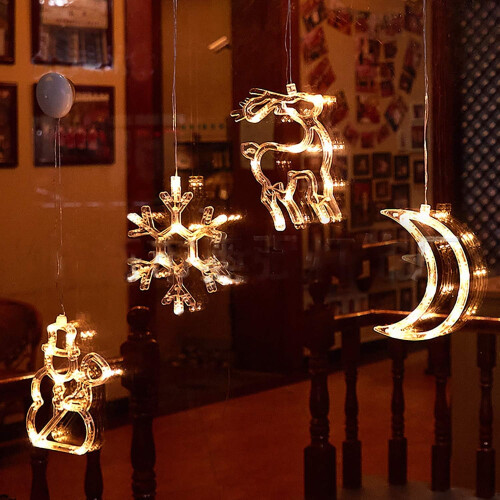 LED Christmas Window Lights with Suction Cup – Battery 2
