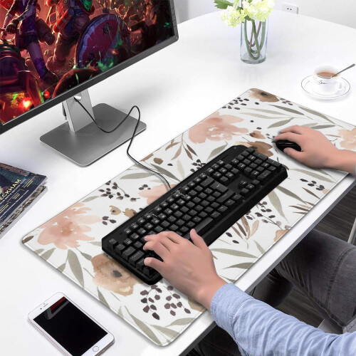 Mousepad για gaming σε καφέ χρώμα 35,4x15,7 ιντσών, αδιάβροχο, αντιολισθητική βάση από 1