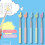 Macaron 5PC Finger Reading Teacher Pointer Retractable Adjustable Length Stainless Steel Frosted Handle Pointer-Multicolour 3
