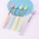 Macaron 5PC Finger Reading Teacher Pointer Retractable Adjustable Length Stainless Steel Frosted Handle Pointer-Multicolour 6