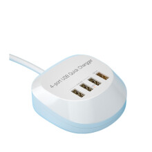 Universell smart USB-laddare för telefonhållare, väggadapter, snabbladdningsstation, kompatibel med mobiltelefon, surfplatta och mer, lätt att
