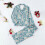 Γυναικείο σετ χριστουγεννιάτικης πιτζάμας: Στάμπα Άγιου Βασίλη, μακρυμάνικο, 2