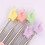Macaron 5PC Finger Reading Teacher Pointer Retractable Adjustable Length Stainless Steel Frosted Handle Pointer-Multicolour 5