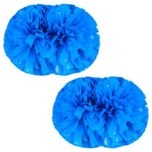 Lot de 2 pompons de cheerleading de 30 cm (12 pouces) en plastique métallisé, pour enfants et adultes, pour encourager l'esprit d'équipe.