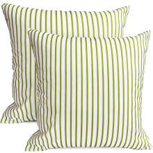 Dekorative Kissenbezüge, 2er-Set, 45 x 45 cm, schwarze Leinenbezüge mit weißen Punkten für Couch, Sofa, Wohnzimmer – kompatibel mit