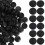 Black Round Plastic Hole Plugs 100 pcs 3