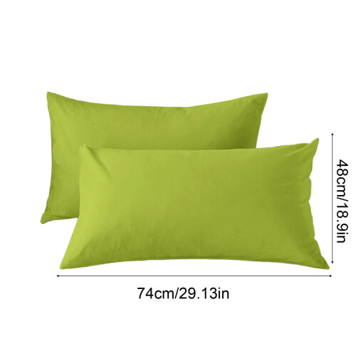 Σετ μαξιλαροθηκών ψύξης Queen Size 2 τεμαχίων, μαλακές βουρτσισμένες μικροΐνες, 2
