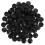 Worgeous Round Plastic Hole Plugs Black 100pcs 4