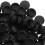 Worgeous Round Plastic Hole Plugs Black 100pcs 8
