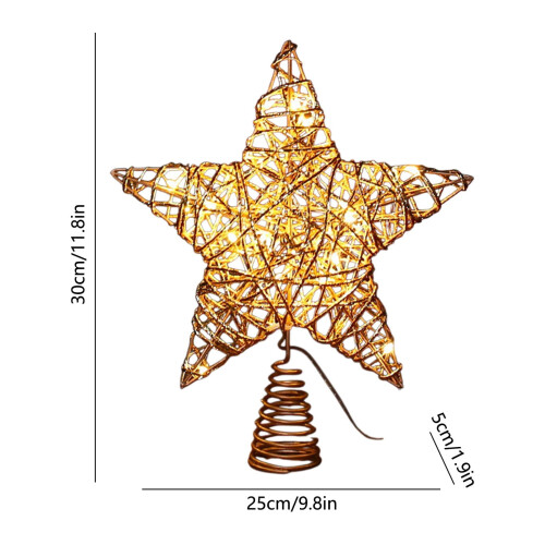 Iron Vintage Star Christmas Tree Topper 1