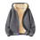 Γυναικείο παλτό fleece χειμώνα ζεστό casual μακρυμάνικο μπλουζάκι με κουκούλα και 5