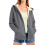 Γυναικείο παλτό fleece χειμώνα ζεστό casual μακρυμάνικο μπλουζάκι με κουκούλα και 8