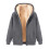 Γυναικείο παλτό fleece χειμώνα ζεστό casual μακρυμάνικο μπλουζάκι με κουκούλα και 3