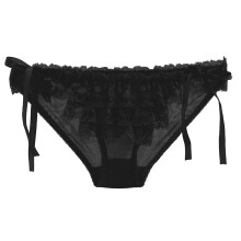 Chiloți de bikini cu talie joasă, reglabili, din dantelă, cu legături laterale pentru femei