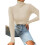 Damen-Kurzpullover, Herbst/Winter, einfarbiger Rollkragenpullover, schmal geschnittener Strickpullover 3