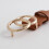 Damesriem van PU-leer met dubbele ring, 107 cm 5