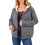 Γυναικείο παλτό fleece χειμώνα ζεστό casual μακρυμάνικο μπλουζάκι με κουκούλα και 7