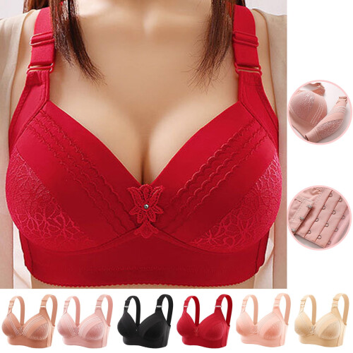 Γυναικεία Σουτιέν Plus Size με Άνετα, Ολόσωμα, Εσώρουχα Push Up, Χωρίς Σύρματα,