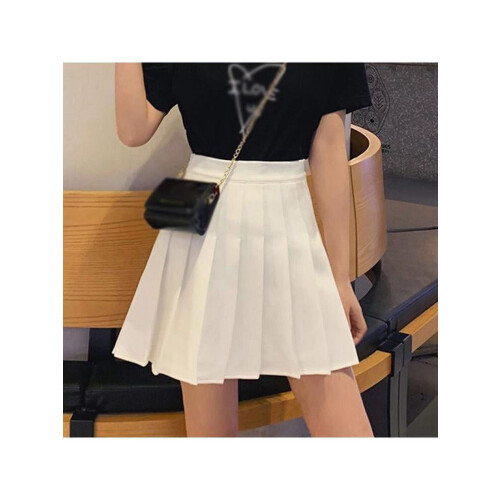 Gonna a pieghe da donna, stile college, basic e versatile 2