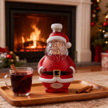 Kerstwhiskykaraf van glas, 300 ml