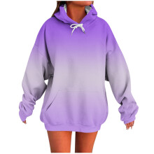 Sweat-shirt à capuche imprimé à manches longues pour femme, style décontracté, avec poche et coupe classique. Confortable et idéal au quotidien.